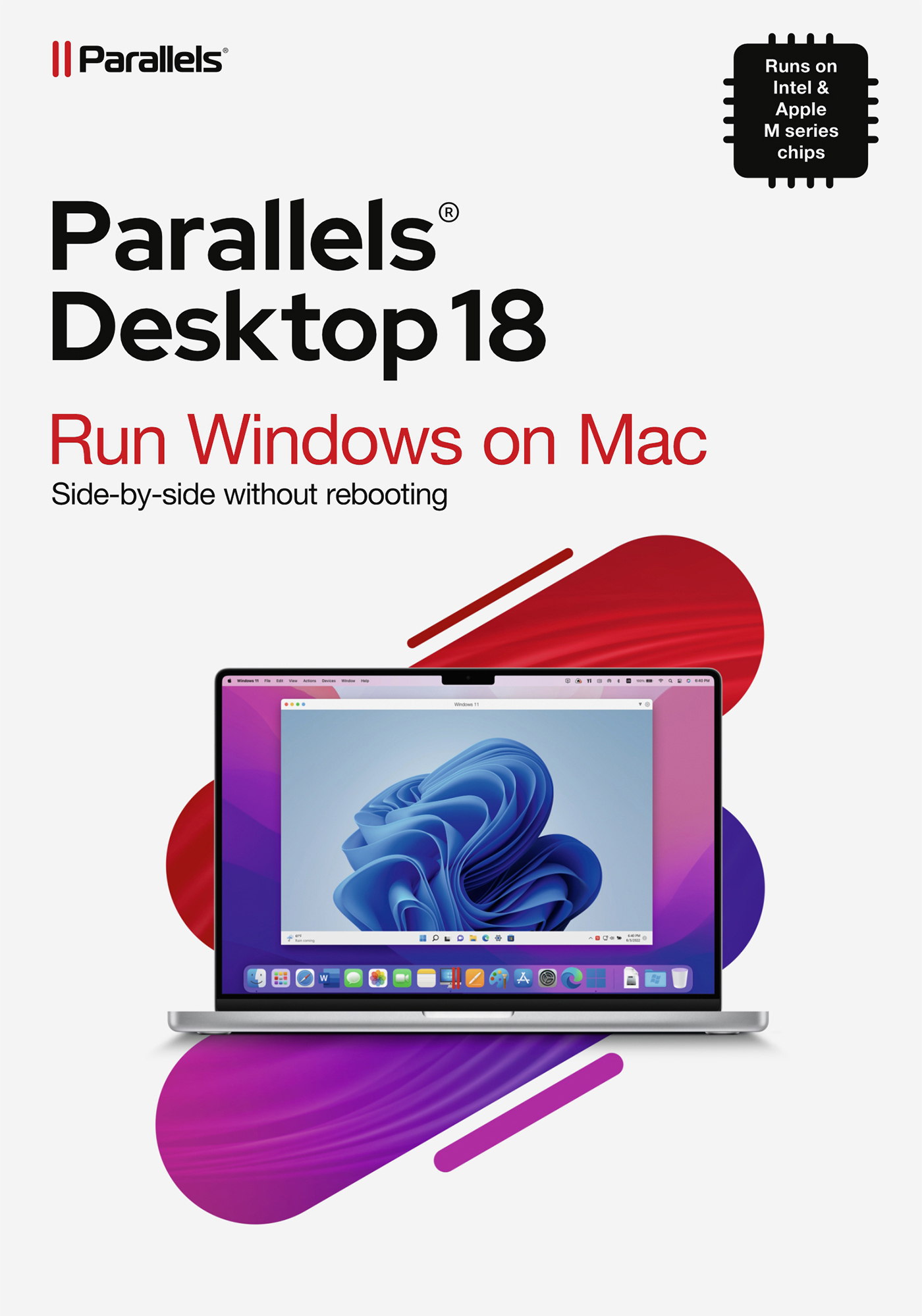 Parallels Desktop 18 - Windows op Mac Systeem - EN/FR/DE Versie - Mac