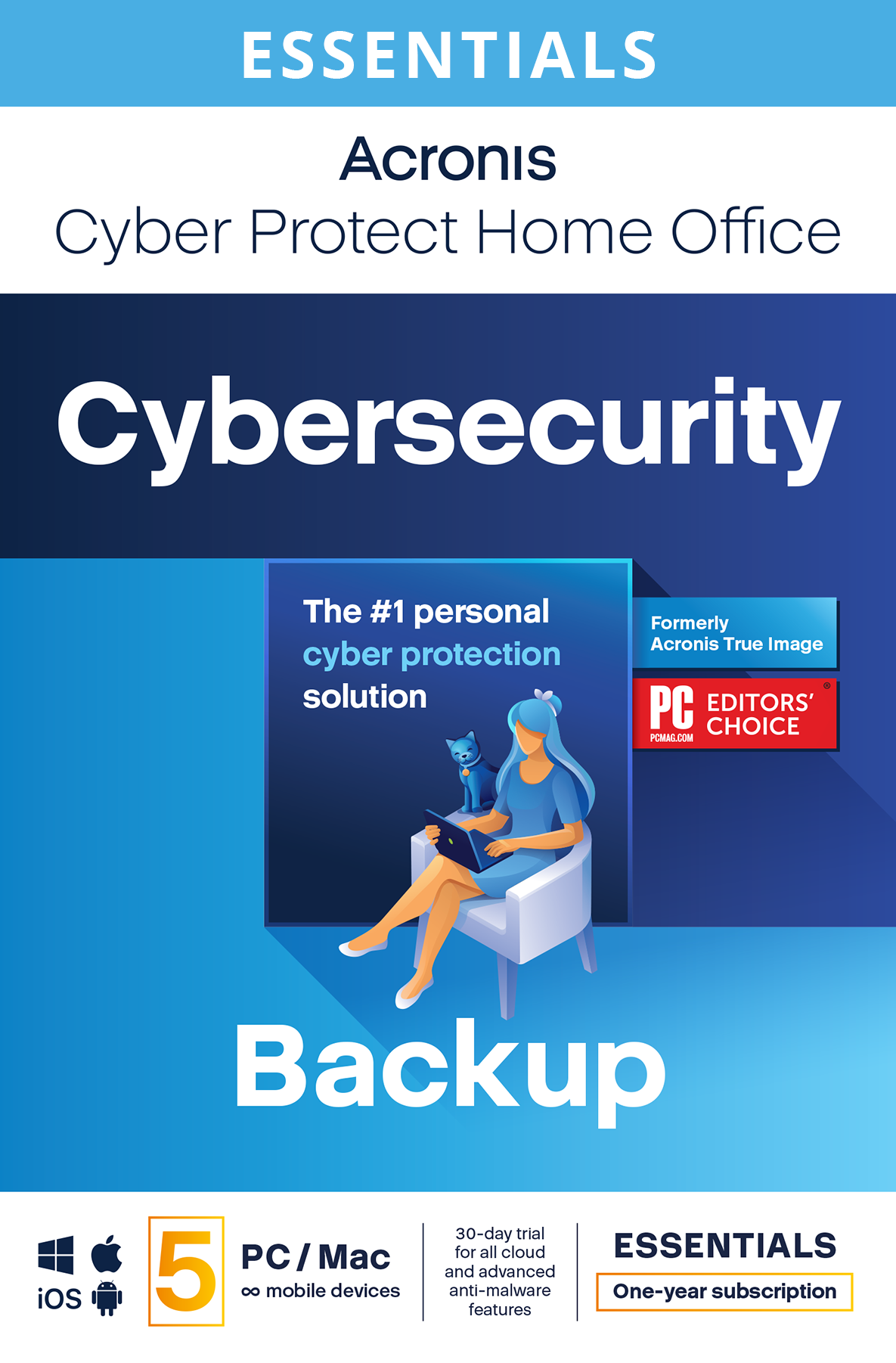 Acronis Cyber Protect Home Office Essentials |5 PC | 1 Jaar | Mobiel/Tablet inbegrepen