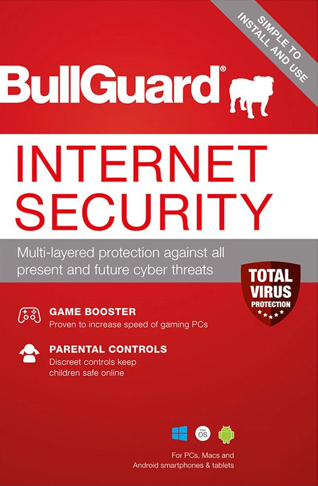 BULLGUARD Internet Security + Backup 3PC 1jaar